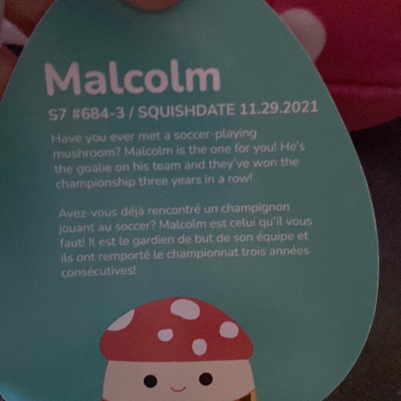 Squishmallows 2022  Malcolm the mushroom - Picture 4 of 4